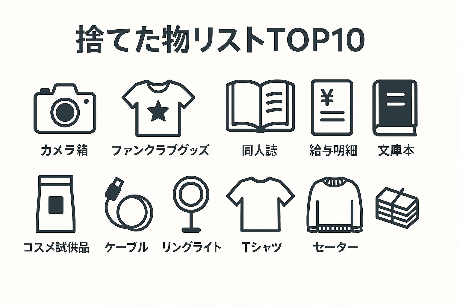 2025GW捨てたものリスト